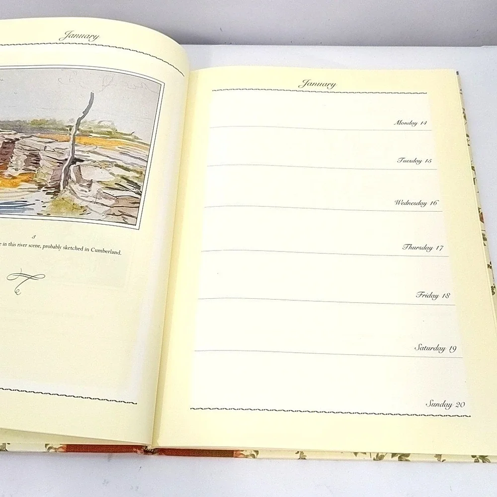 VTG 1991 Beatrix Potter Country World Engagement Diary F Warne Co Planner Book